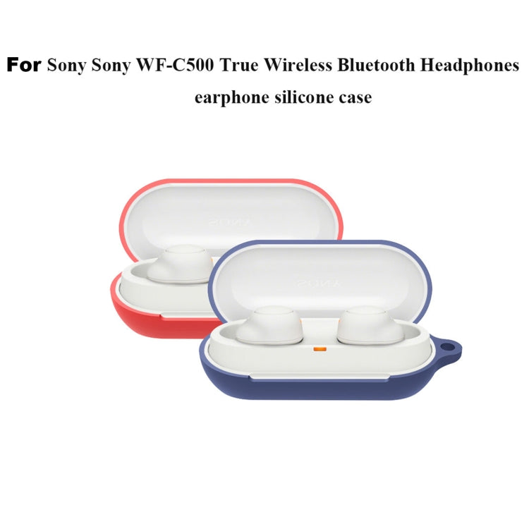 Bluetooth Earphone Silicone Case For Sony WF-C500(White) - Sony Earphone Case by PMC Jewellery | Online Shopping South Africa | PMC Jewellery