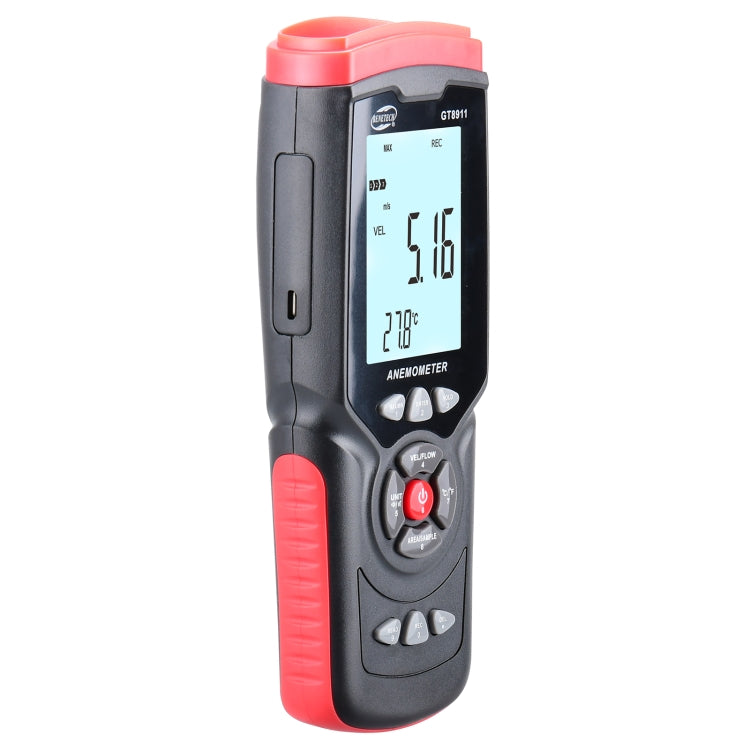 BENETECH GT8911 Handheld Digital LCD Hot Wire Anemometer - Tachometers & Anemometer by BENETECH | Online Shopping South Africa | PMC Jewellery | Buy Now Pay Later Mobicred