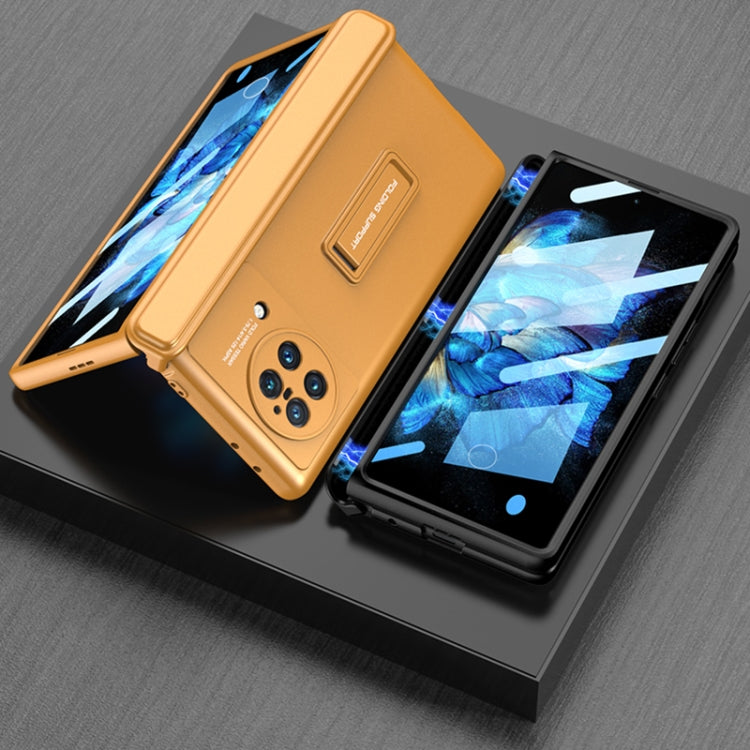 For vivo X Fold GKK Magnetic Hinge Flip Phone Case with Holder(Black) - free shipping - PMC TechLife - Order now!