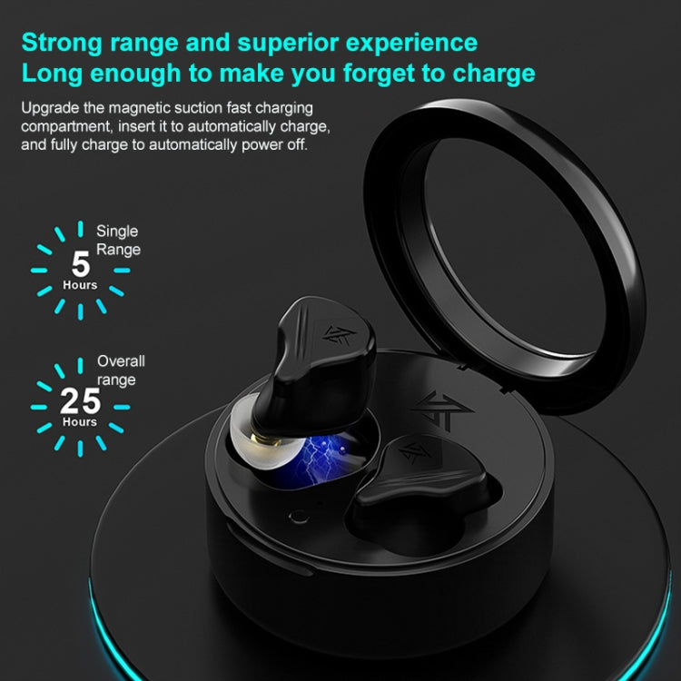 KZ-VXS Ten-Unit Coil Iron Stereo In-Ear Sports Bluetooth Earphones(Obsidian Black) - Bluetooth Earphone by KZ | Online Shopping South Africa | PMC Jewellery | Buy Now Pay Later Mobicred