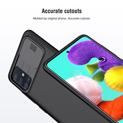 For Galaxy A51 NILLKIN Black Mirror Series PC Camshield Full Coverage Dust-proof Scratch Resistant Mobile Phone Case(Black) - Galaxy Phone Cases by NILLKIN | Online Shopping South Africa | PMC Jewellery