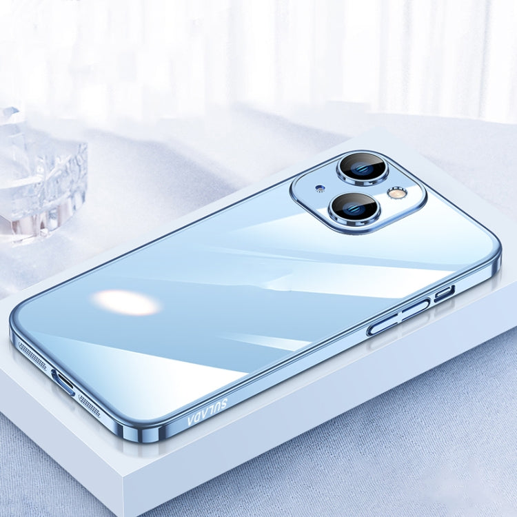 For iPhone 13 SULADA JINGJIA Series Lens Protector PC Phone Case(Blue) - iPhone 13 Cases by SULADA | Online Shopping South Africa | PMC TechLife