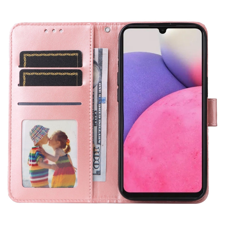 For Samsung Galaxy A33 5G Embossed Sunflower Leather Phone Case(Pink) - free shipping - PMC TechLife - Order now!