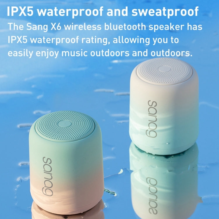 Sanag X6S Outdoor Portable Mini Gradient Bluetooth Speaker(White Pink) - Mini Speaker by Sanag | Online Shopping South Africa | PMC TechLife | Buy Now Pay Later Mobicred