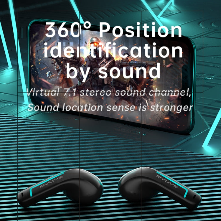 Sanag H2S PRO Stereo Noise Reduction Wireless Bluetooth Game Earphone(Black) - Bluetooth Earphone by Sanag | Online Shopping South Africa | PMC TechLife | Buy Now Pay Later Mobicred