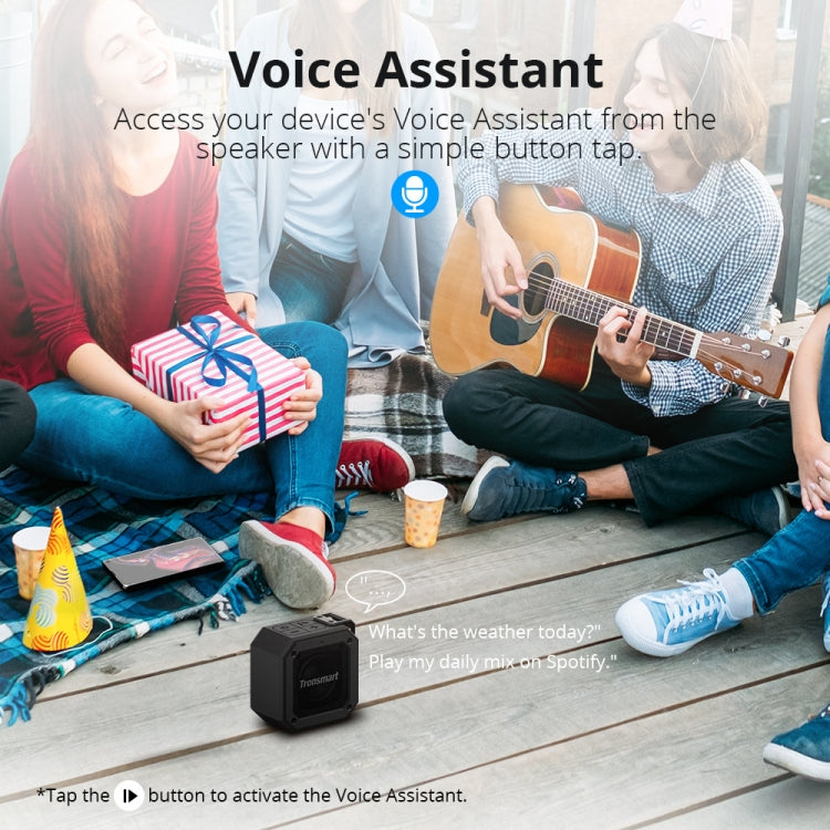 Tronsmart Groove Outdoor Portable Bluetooth 5.0 IPX7 Waterproof Mini Speaker with Voice Assistant(Black) - Mini Speaker by Tronsmart | Online Shopping South Africa | PMC Jewellery