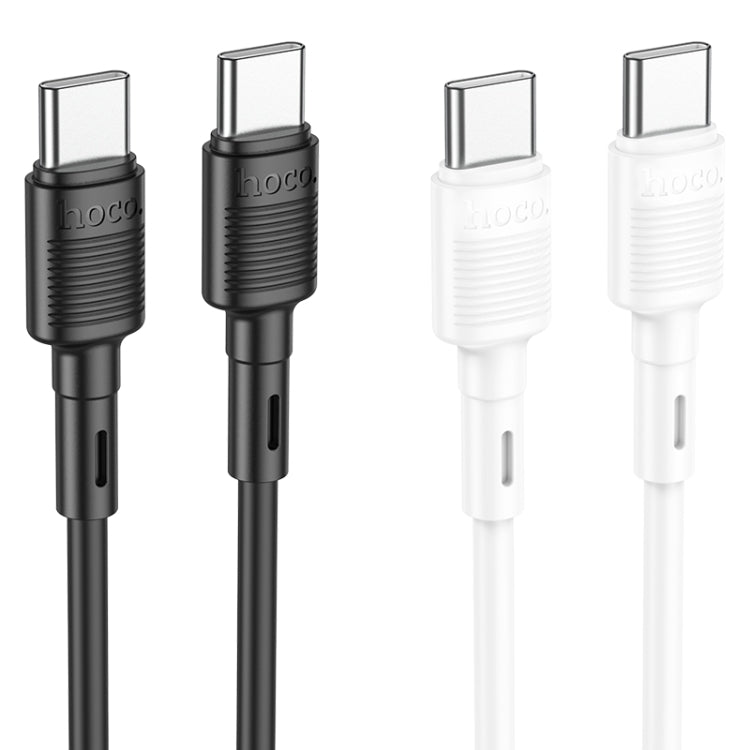 hoco X83 60W USB-C / Type-C to USB-C / Type-C Victory Charging Data Cable，Length：1m(White) - USB-C & Type-C Cable by hoco | Online Shopping South Africa | PMC Jewellery