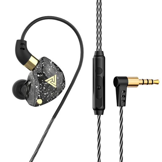 QKZ SK8 3.5mm Sports In-ear Dynamic HIFI Monitor Earphone with Mic(Black) - In Ear Wired Earphone by QKZ | Online Shopping South Africa | PMC Jewellery | Buy Now Pay Later Mobicred