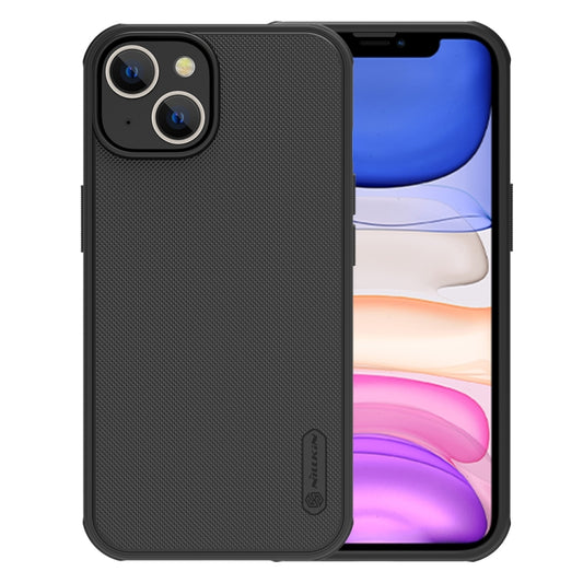 For iPhone 14 NILLKIN Frosted Shield Pro PC + TPU Phone Case (Black) - iPhone 14 Cases by NILLKIN | Online Shopping South Africa | PMC Jewellery