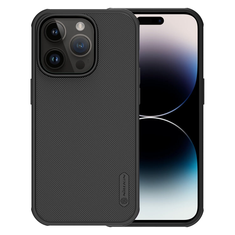 For iPhone 14 Pro NILLKIN Frosted Shield Pro PC + TPU Phone Case(Black) - iPhone 14 Pro Cases by NILLKIN | Online Shopping South Africa | PMC Jewellery