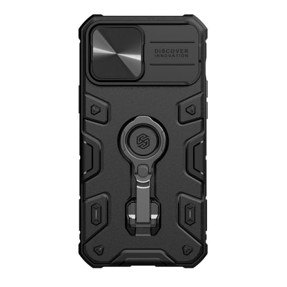 For iPhone 13 Pro Max NILLKIN CamShield Armor Pro Phone Case with Ring Holder (Black) - iPhone 13 Pro Max Cases by NILLKIN | Online Shopping South Africa | PMC Jewellery | Buy Now Pay Later Mobicred