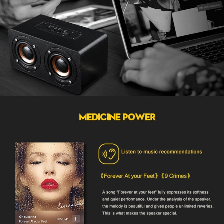M5 Multifunctional Desktop Wooden Bluetooth Speaker Wireless Loudspeaker(Graffiti Color) - Desktop Speaker by PMC TechLife | Online Shopping South Africa | PMC TechLife