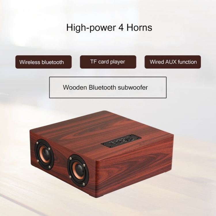 Q5 Home Computer TV Wooden Wireless Bluetooth Speaker(Black Walnut) - Desktop Speaker by PMC TechLife | Online Shopping South Africa | PMC TechLife