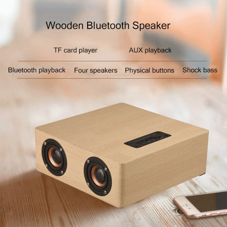 Q5 Home Computer TV Wooden Wireless Bluetooth Speaker(Black Walnut) - Desktop Speaker by PMC TechLife | Online Shopping South Africa | PMC TechLife