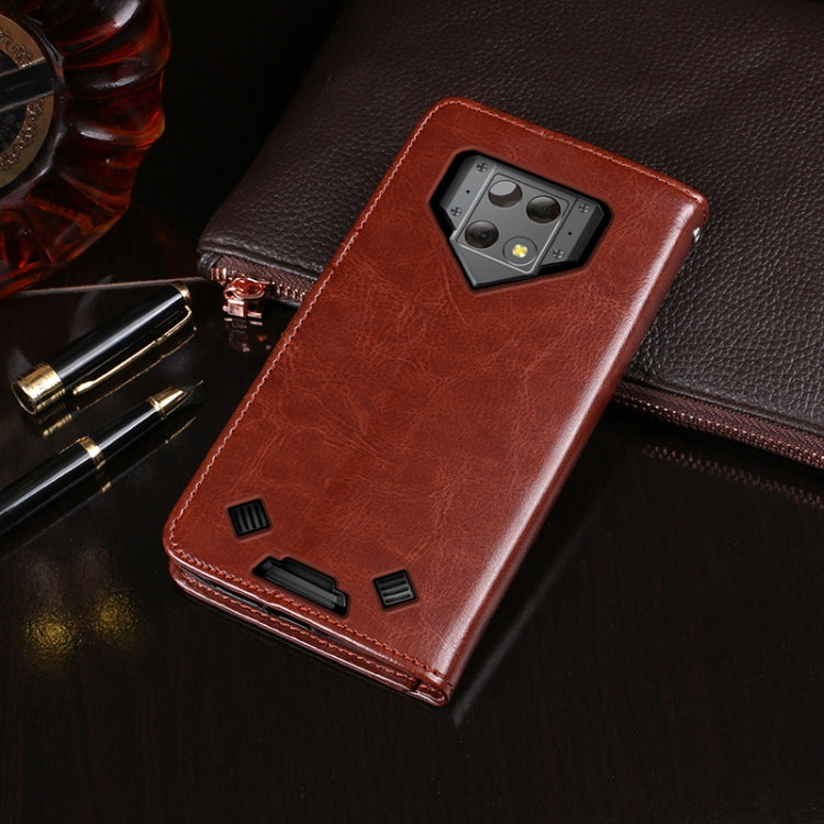 For Blackview BV9800 Pro idewei Crazy Horse Texture Horizontal Flip Leather Case with Holder & Card Slots & Wallet(Black) - More Brand by idewei | Online Shopping South Africa | PMC TechLife | Buy Now Pay Later Mobicred