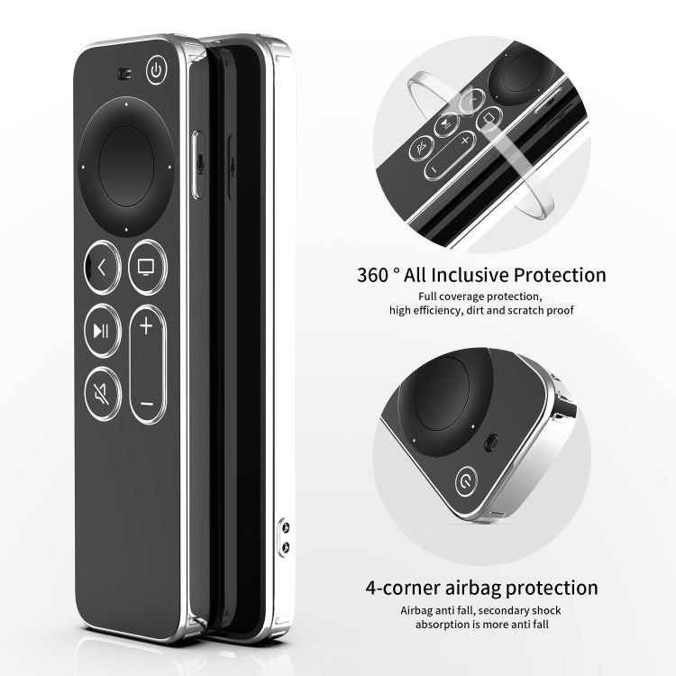 TPU Protective Case For Apple TV 4K 4th Siri Remote Control(Black) - Apple TV Accessories by PMC Jewellery | Online Shopping South Africa | PMC Jewellery