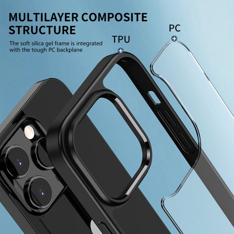 For iPhone 14 Pro Max iPAKY Shockproof PC + TPU Protective Phone Case (Black) - iPhone 14 Pro Max Cases by iPAKY | Online Shopping South Africa | PMC TechLife | Buy Now Pay Later Mobicred