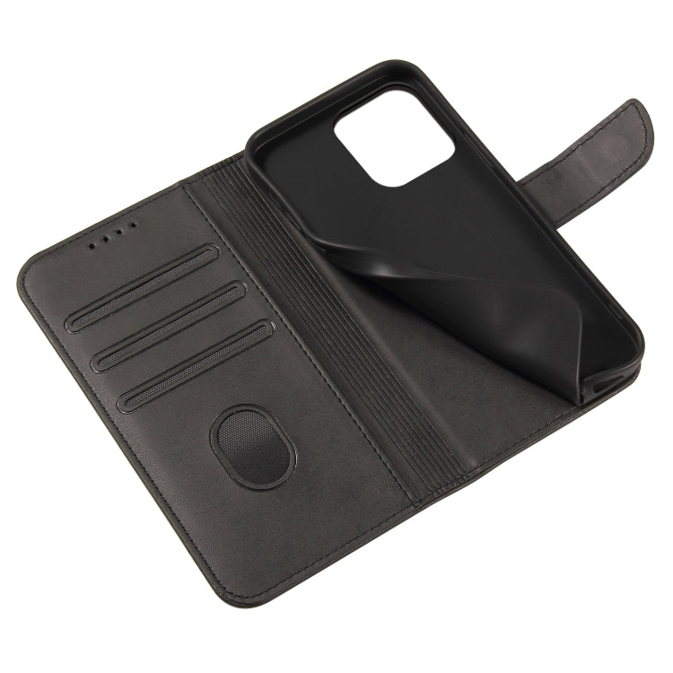 For iPhone 14 Pro Calf Texture Buckle Flip Leather Phone Case(Black) - iPhone 14 Pro Cases by PMC TechLife | Online Shopping South Africa | PMC TechLife | Buy Now Pay Later Mobicred