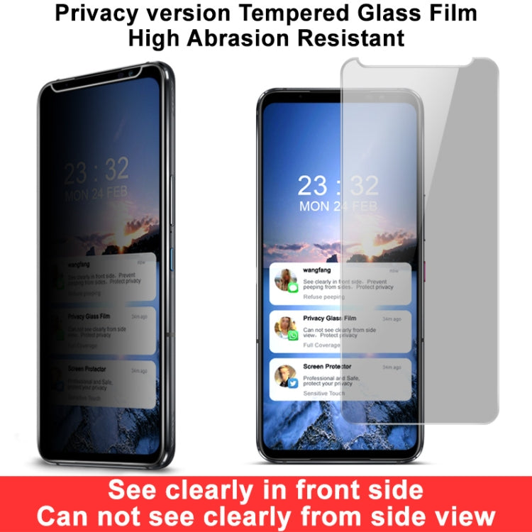 IMAK HD Anti-spy Tempered Glass Protective Film For Asus ROG Phone 6/ROG Phone 6 Pro - ASUS Tempered Glass by imak | Online Shopping South Africa | PMC Jewellery | Buy Now Pay Later Mobicred