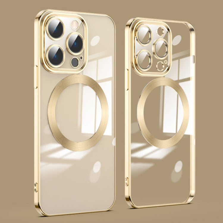 For iPhone 14 Pro Max Lens Protector MagSafe Electroplated Phone Case (Gold) - free shipping - PMC TechLife - Order now!