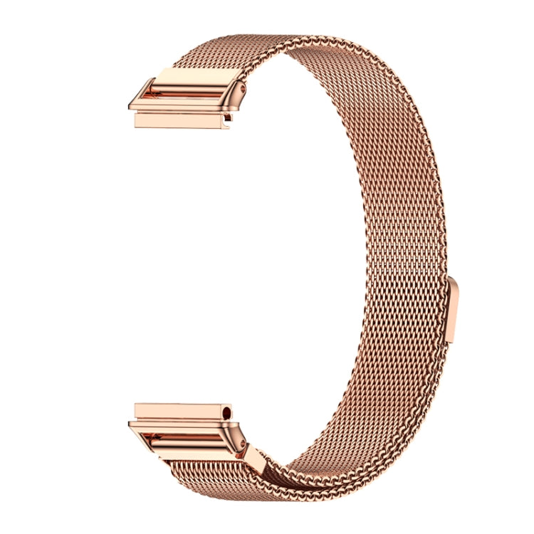 For Huawei Band 7 / 7 NFC MIJOBS Milan Magnetic Stainless Steel Watch Band(Rose Gold) - Watch Bands by MIJOBS | Online Shopping South Africa | PMC Jewellery | Buy Now Pay Later Mobicred