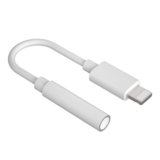 CVJ CM1 8 Pin Male to 3.5mm Female Earphone Audio Adapter(White) - Earphone Adapter by CVJ | Online Shopping South Africa | PMC Jewellery | Buy Now Pay Later Mobicred