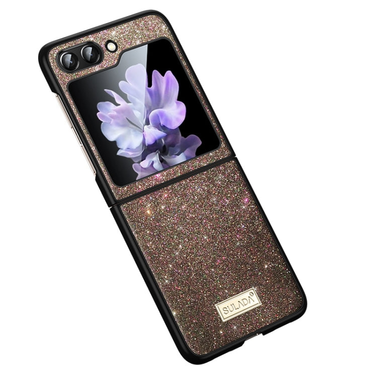 For Samsung Galaxy Z Flip5 SULADA Shockproof TPU + Handmade Leather Phone Case(Colorful) - Galaxy Z Flip5 Cases by SULADA | Online Shopping South Africa | PMC TechLife | Buy Now Pay Later Mobicred
