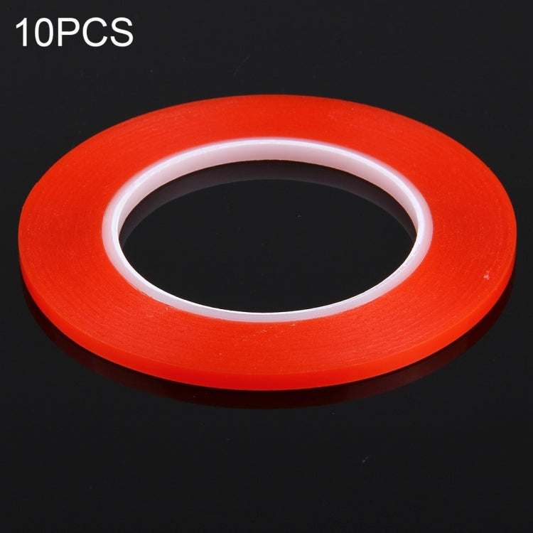 10 PCS 2mm Width Double Sided Adhesive Sticker Tape, Length: 25m(Red) - free shipping - PMC TechLife - Order now!