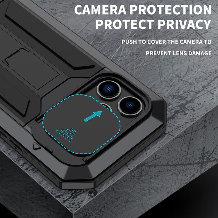 For iPhone 14 Pro R-JUST Shockproof Life Waterproof Dust-proof Case(Black) - free shipping - PMC TechLife - Order now!