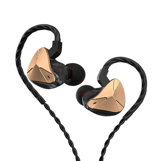 CVJ Demon Double Dynamic Coil HiFi Music Wired Earphone No Mic(Gold) - In Ear Wired Earphone by CVJ | Online Shopping South Africa | PMC Jewellery | Buy Now Pay Later Mobicred