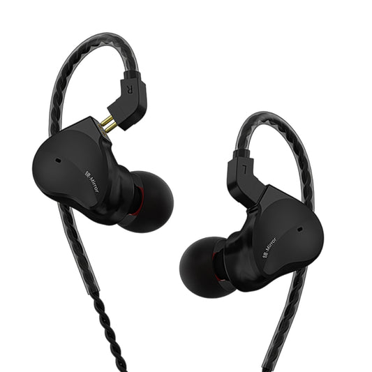 CVJ Mirror Hybrid Technology HiFi Music Wired Earphone No Mic(Black) - In Ear Wired Earphone by CVJ | Online Shopping South Africa | PMC Jewellery | Buy Now Pay Later Mobicred