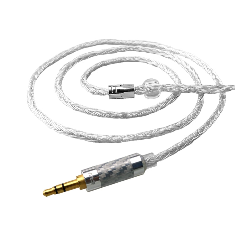 CVJ V3 1.2m 16 Cores Silver-plated 3.5mm Earphone Cable, Style:0.78mm(Silver) - Cable & Splitter by CVJ | Online Shopping South Africa | PMC Jewellery | Buy Now Pay Later Mobicred