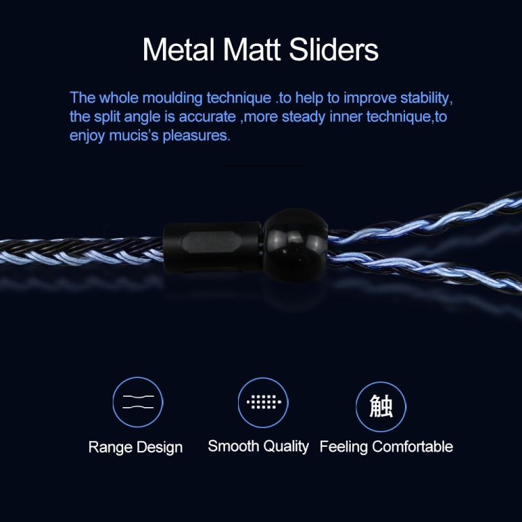CVJ V3 1.2m 16 Cores Silver-plated 3.5mm Earphone Cable, Style:MMCX(Silver-Blue) - free shipping - PMC TechLife - Order now!