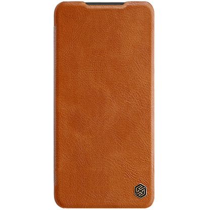 For Xiaomi 12 Lite NILLKIN QIN Series Crazy Horse Texture Leather Phone Case(Brown) - Xiaomi Cases by NILLKIN | Online Shopping South Africa | PMC Jewellery