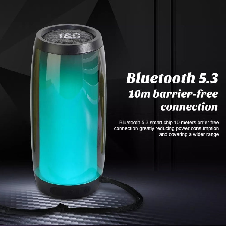 T&G TG335 1800mAh Portable Color LED Wireless Bluetooth Speaker(Black) - Desktop Speaker by T&G | Online Shopping South Africa | PMC Jewellery | Buy Now Pay Later Mobicred