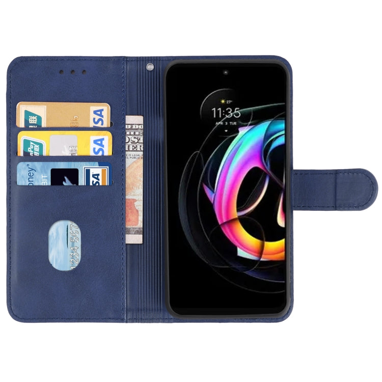 For Motorola Edge 30 Neo Leather Phone Case(Blue) - Motorola Cases by PMC Jewellery | Online Shopping South Africa | PMC Jewellery