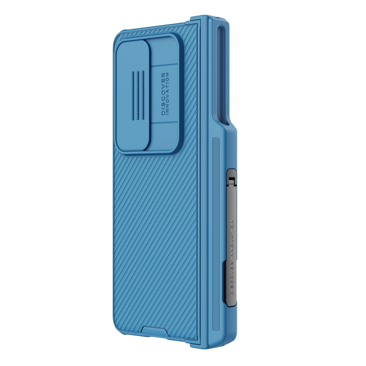 For Samsung Galaxy Z Fold4 5G NILLKIN Black Mirror Pro Series Camshield PC Phone Case with Pen Slot, Set Version(Blue) - Galaxy Z Fold4 5G Cases by NILLKIN | Online Shopping South Africa | PMC Jewellery | Buy Now Pay Later Mobicred