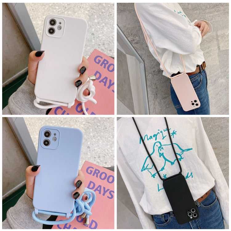 For iPhone 14 Pro Max Crossbody Lanyard Liquid Silicone Case(Midnight Blue) - iPhone 14 Pro Max Cases by PMC TechLife | Online Shopping South Africa | PMC TechLife