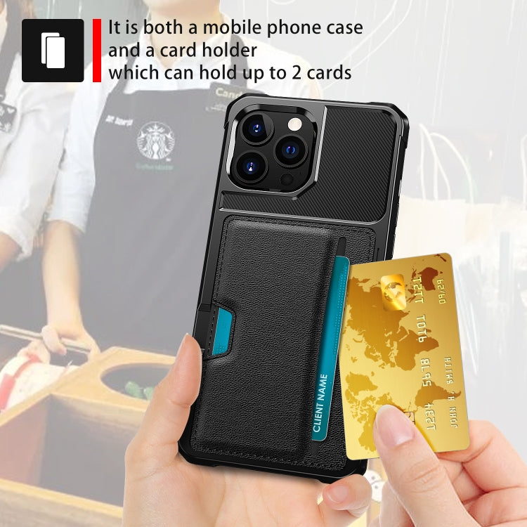 For iPhone 13 Pro Max ZM02 Card Slot Holder Phone Case (Black) - iPhone 13 Pro Max Cases by PMC Jewellery | Online Shopping South Africa | PMC Jewellery