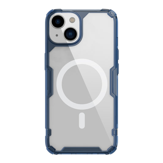 For iPhone 14 Plus NILLKIN Ultra Clear Magsafe PC + TPU Phone Case (Blue) - iPhone 14 Plus Cases by NILLKIN | Online Shopping South Africa | PMC Jewellery | Buy Now Pay Later Mobicred