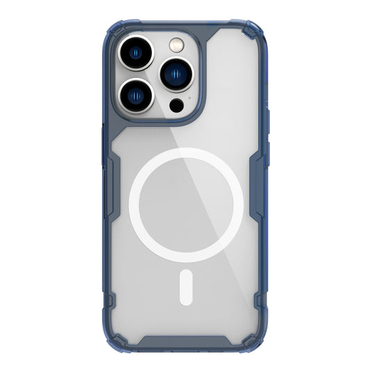 For iPhone 14 Pro NILLKIN Ultra Clear Magsafe PC + TPU Phone Case(Blue) - iPhone 14 Pro Cases by NILLKIN | Online Shopping South Africa | PMC Jewellery | Buy Now Pay Later Mobicred