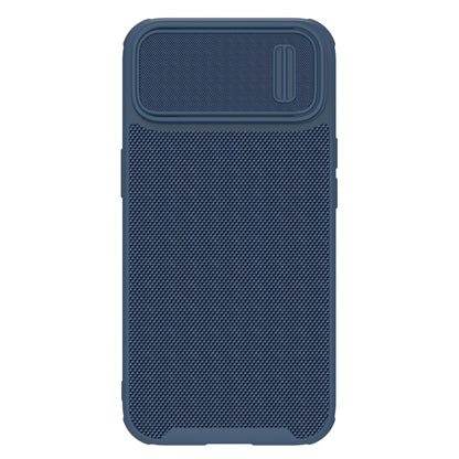 For iPhone 14 NILLKIN 3D Textured Camshield PC + TPU Phone Case(Blue) - iPhone 14 Cases by NILLKIN | Online Shopping South Africa | PMC Jewellery