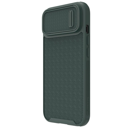 For iPhone 14 Plus  NILLKIN 3D Textured Camshield PC + TPU Phone Case(Green) - iPhone 14 Plus Cases by NILLKIN | Online Shopping South Africa | PMC Jewellery