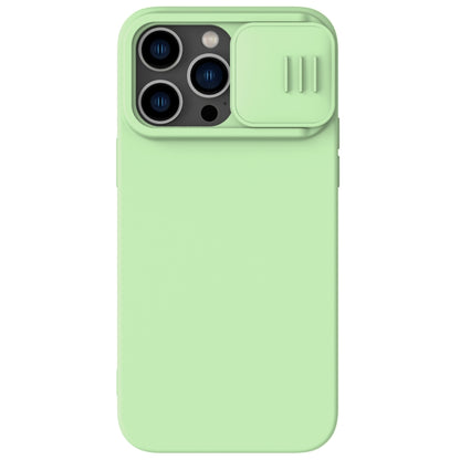 For iPhone 14 Pro NILLKIN CamShield MagSafe Liquid Silicone Phone Case(Green) - iPhone 14 Pro Cases by NILLKIN | Online Shopping South Africa | PMC Jewellery