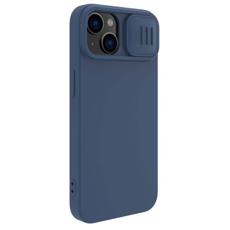 For iPhone 14 NILLKIN CamShield Liquid Silicone Phone Case(Blue) - free shipping - PMC TechLife - Order now!