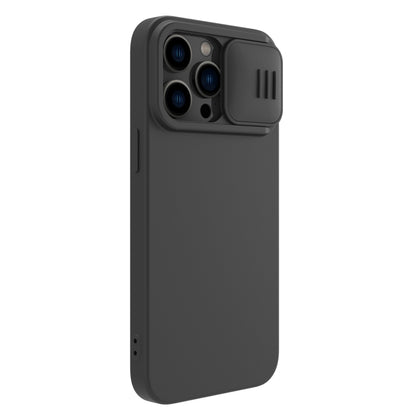 For iPhone 14 Pro NILLKIN CamShield Liquid Silicone Phone Case(Black) - iPhone 14 Pro Cases by NILLKIN | Online Shopping South Africa | PMC Jewellery | Buy Now Pay Later Mobicred