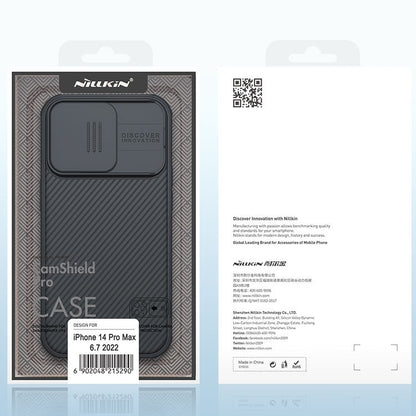 For iPhone 14 Pro NILLKIN CamShield Pro Protective Phone Case(Black) - iPhone 14 Pro Cases by NILLKIN | Online Shopping South Africa | PMC Jewellery