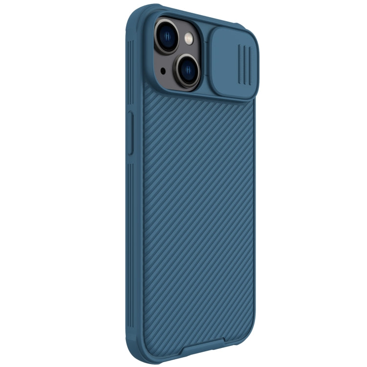For iPhone 14 Plus  NILLKIN CamShield Pro Protective Phone Case(Blue) - free shipping - PMC TechLife - Order now!