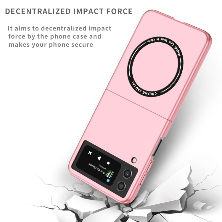 For Samsung Galaxy Z Flip4 Magsafe Magnetic Folding PC Phone Case(Pink) - Galaxy Z Flip4 5G Cases by PMC TechLife | Online Shopping South Africa | PMC TechLife