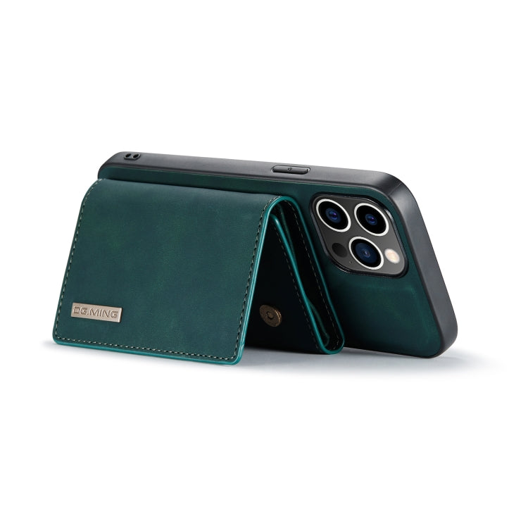 For iPhone 14 Pro DG.MING M1 Series 3-Fold Multi Card Wallet Leather Case(Green) - free shipping - PMC TechLife - Order now!